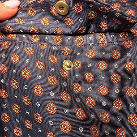 J. Crew Navy and Pink Patterned Women's Pants - Picture 6 of 6